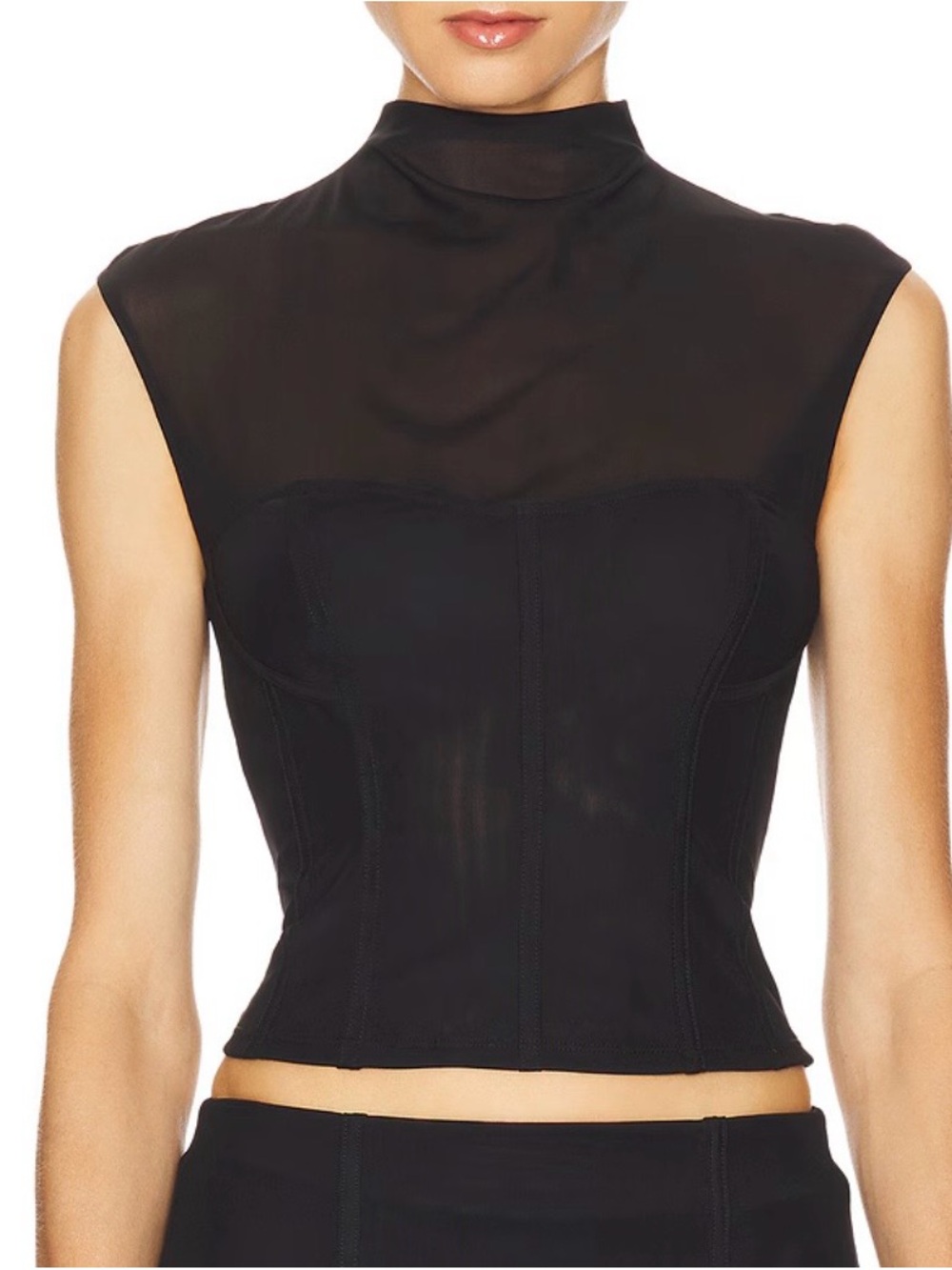 Camila Coelho Fidela Top in Black. New with tags. Size xs